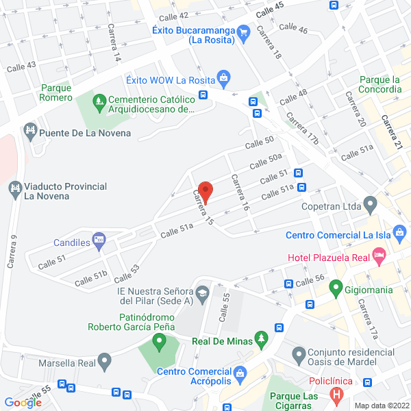 Map of Bordados Omega