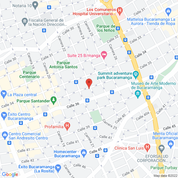 Map of Cafetería Y Pastelería Milano