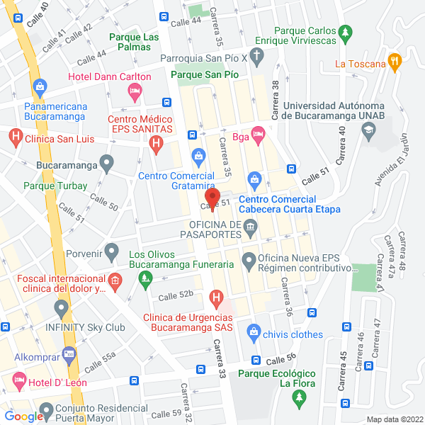 Map of Calzado Bugs