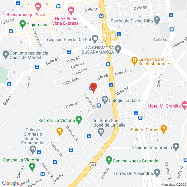 Map of Confecciones Jass Blue
