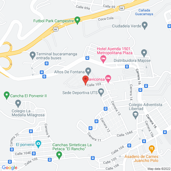 Map of Conjunto Residencial Altos De Fontana