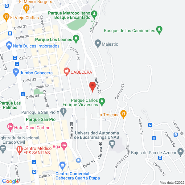Map of Conjunto Residencial Sindamanoy
