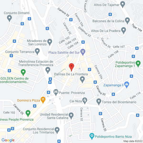 Map of Cosméticos Del Sur