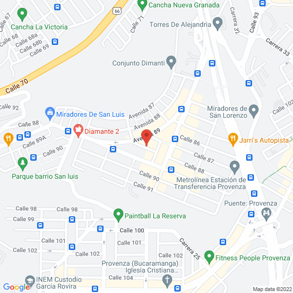 Map of Creaciones Johan'S Mamitas Felices