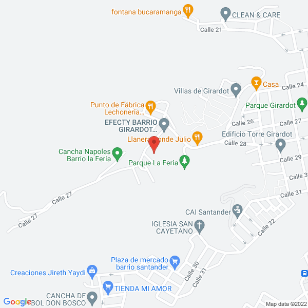 Map of Frescomanía Motivación