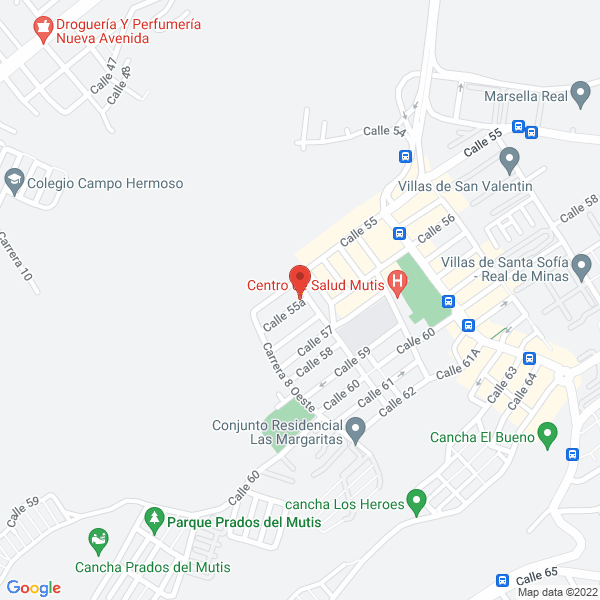 Map of Fumigaciones Y Distribuciones Yariguies