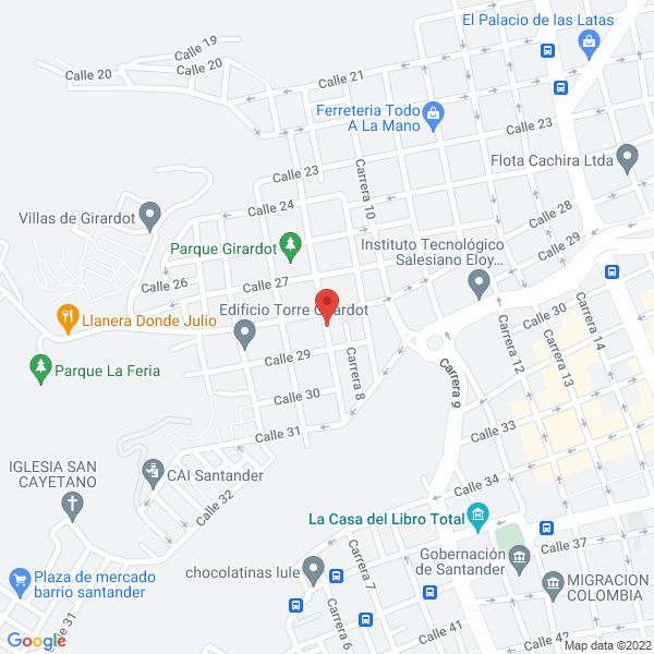 Map of H & J Ingeniería Ltda.