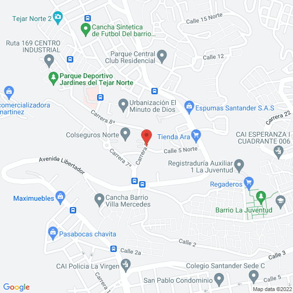 Map of Herraduras Avellaneda