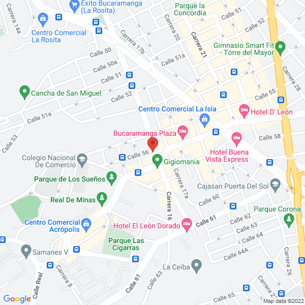 Map of Hierros Y Accesorios De Santander Ltda.