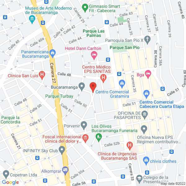 Map of Hp Center