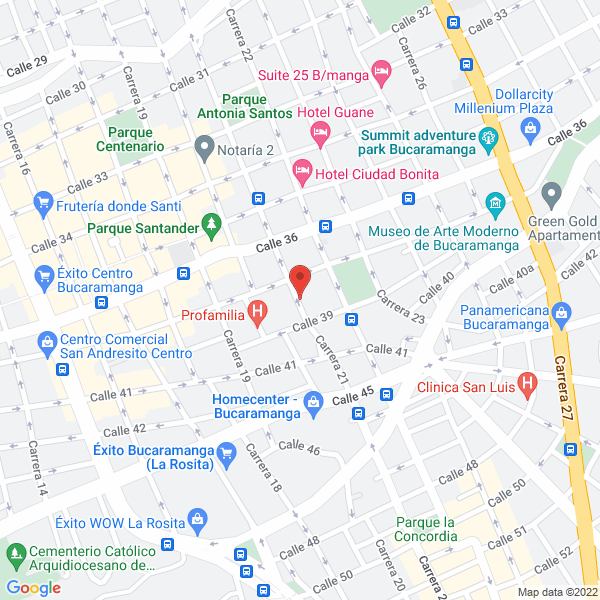 Map of Industria De Alimentos La Fragancia Ltda
