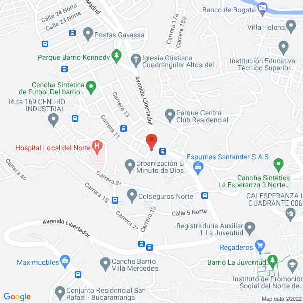Map of Industrial De Químicos S.A.S.