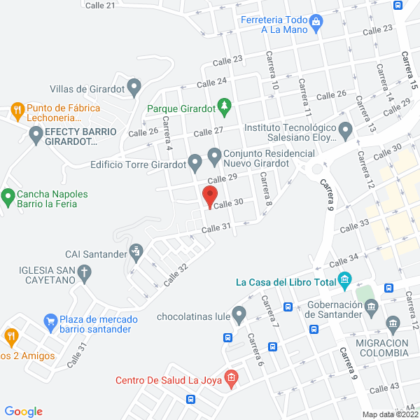 Map of Industrias Herare