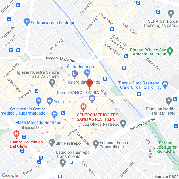 Mapa de Viajes Restrepo