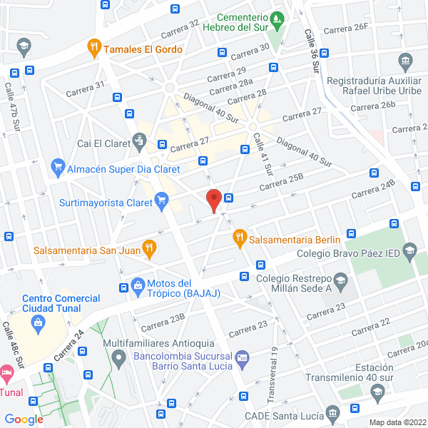 Mapa de Almacén Y Renovadora Clinicol