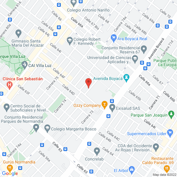 Mapa de Acuatika Diseño De Acuarios