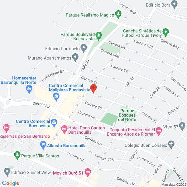 Map of Janna Mateus Consultor Inmobiliario En Marketing Y Comercialización