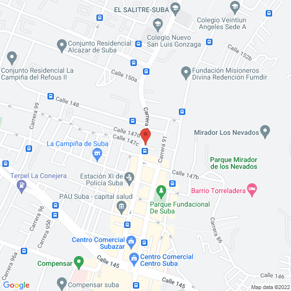 Mapa de Instituto Técnico Colombo Americano