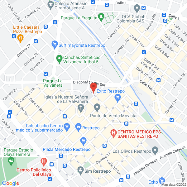 Mapa de Restaurante Los Leñitos Express