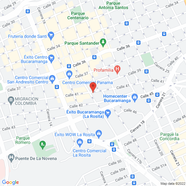 Map of Matisses La 41 Galería