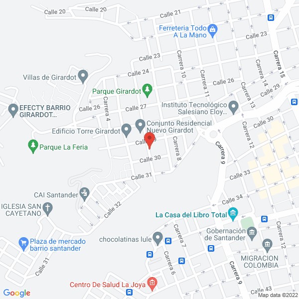 Map of Calzado Jacoba