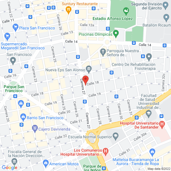 Map of Javier Mauricio Niño Carrillo S.A.S.