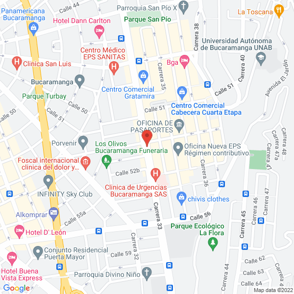 Map of Unisalud I.P.S. Salud Ocupacional