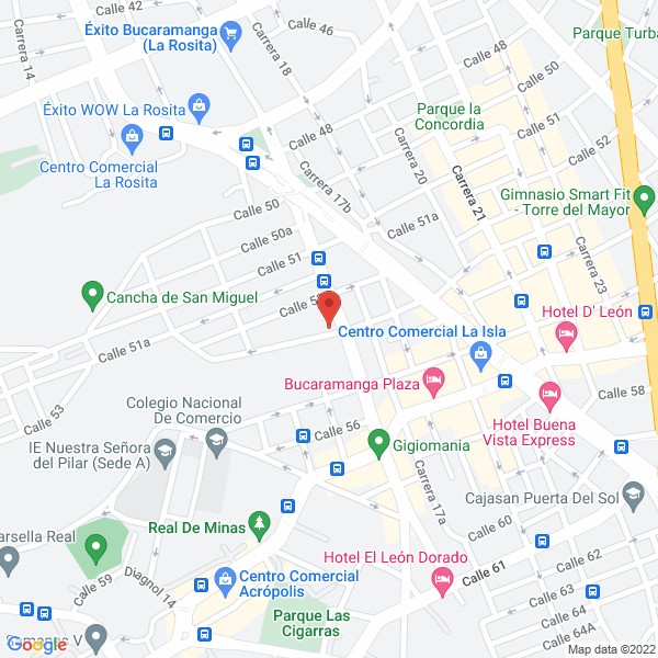 Map of Maztecnica Bucaramanga