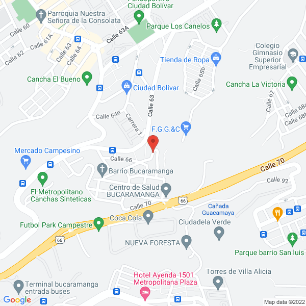 Map of Creaciones Anyela Bucaramanga
