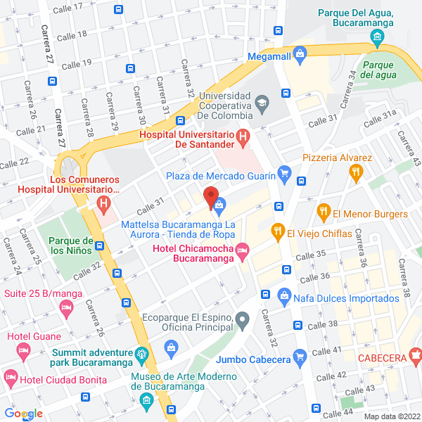 Map of La Frijolada De Mao Bucaramanga