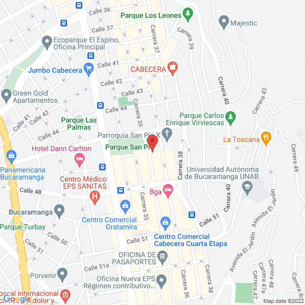 Map of Agrupación Médica Avanzada Integrada