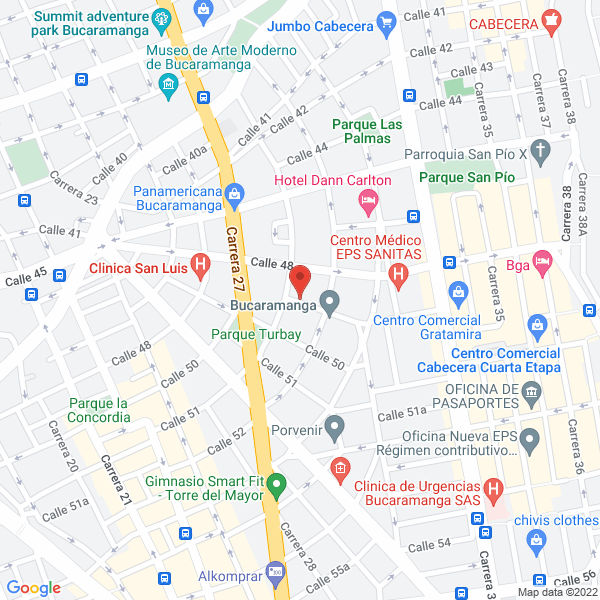 Map of Protegemos Salud Integral Profisalud