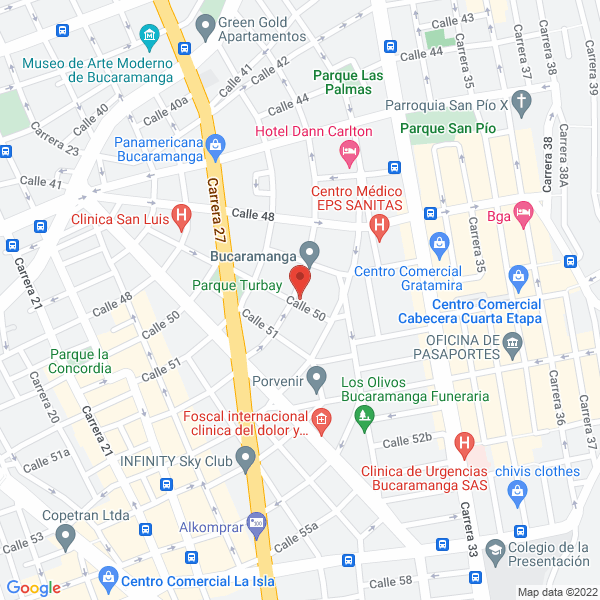 Map of Urbainvest Holding S.A.S.