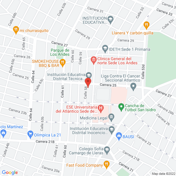 Map of Centro Medico Deportivo Kastyn S.A.S.