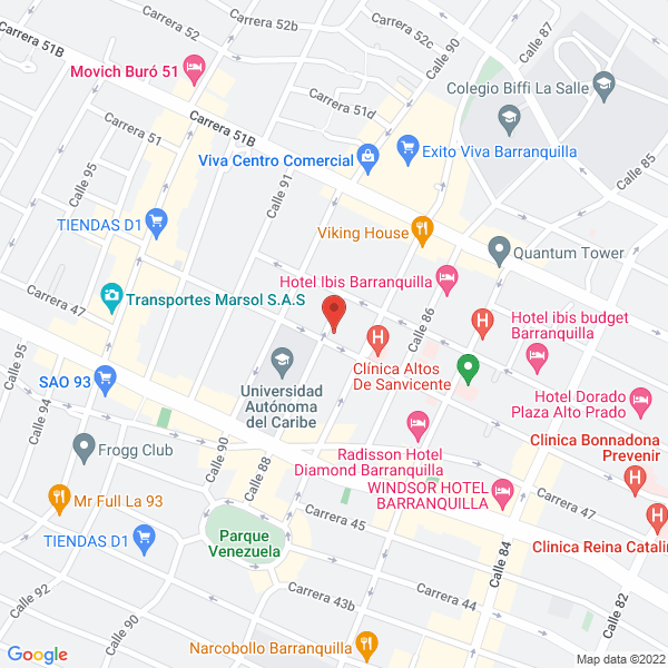 Map of Centro Terapeutico Domiciliario S.A.S.