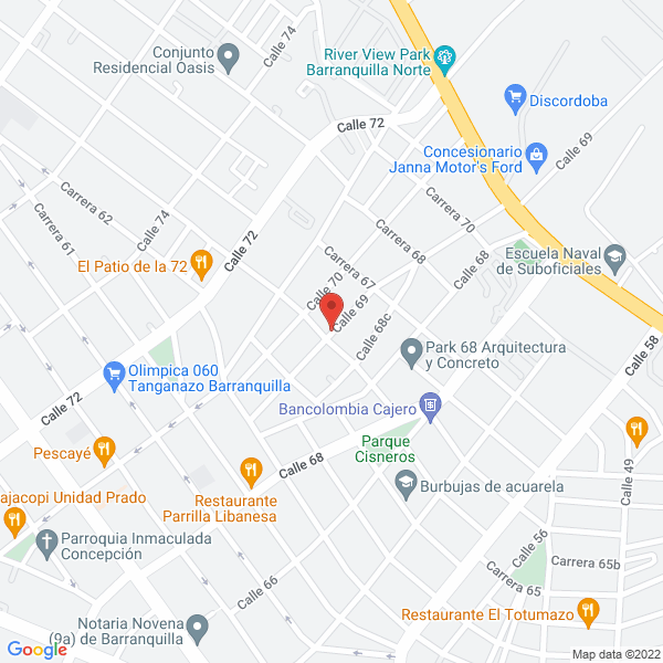 Map of Comercializadora Bip S.A.S.