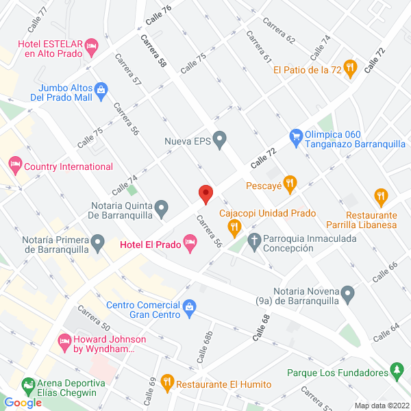 Map of Comercializadora D. P. M. S.A.S.