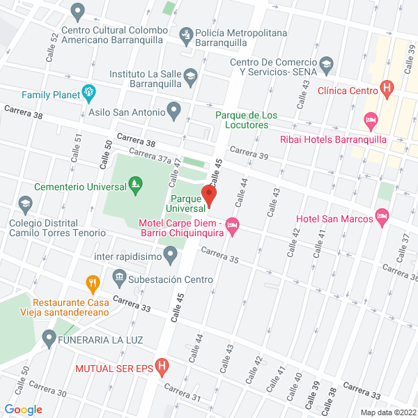 Map of El Tiburón Futbolístico S.A.S.