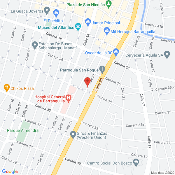 Map of Electro Bobinados Medellín S.A.S.