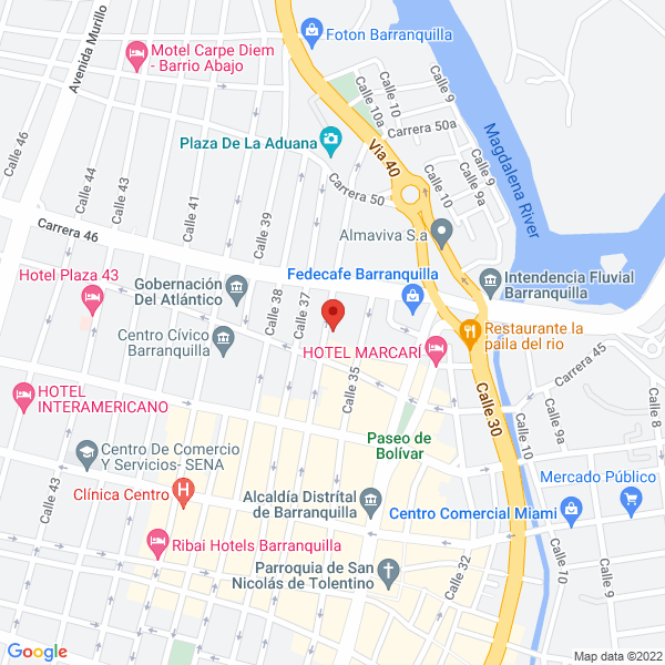 Map of Electro Materiales Elecmatel Ltda.
