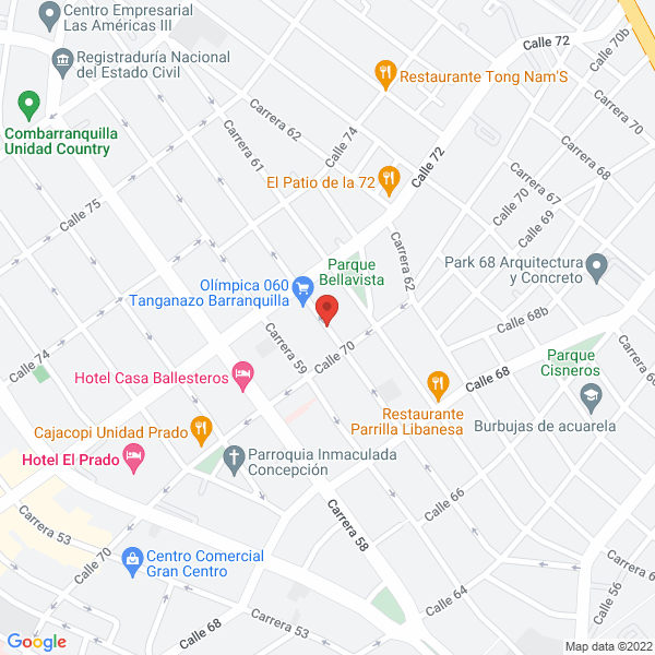 Map of Elite Functional Fitness S.A.S.