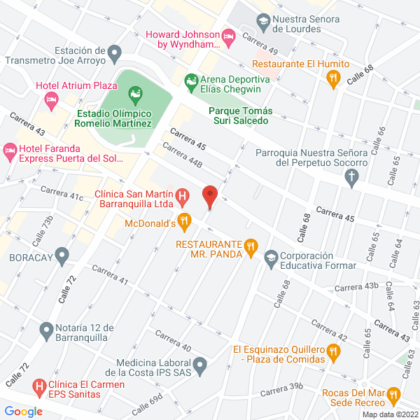 Map of Progresar Solutions Outsourcing Logistics S.A.S. Sigla Progresar S. O. L. S.A.S.