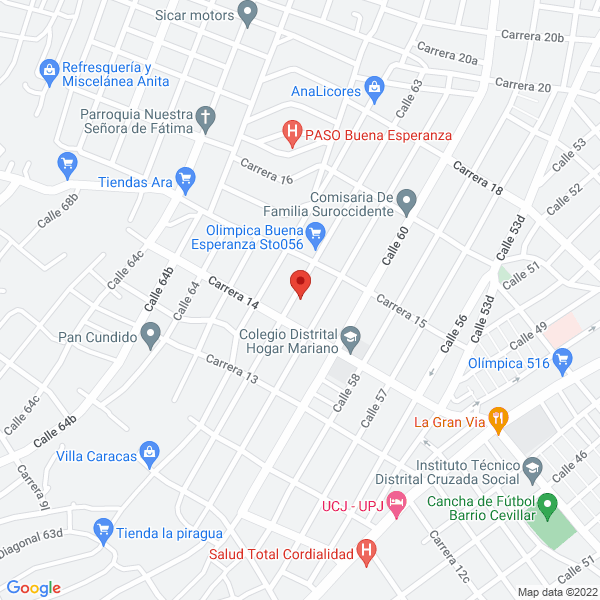 Map of Proyectistas Industriales Del Caribe Ltda.
