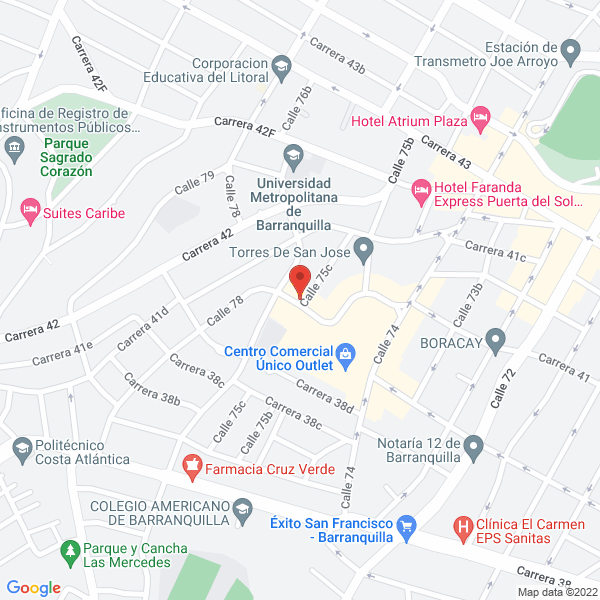 Map of Servicios Médicos S&R S.A.S.