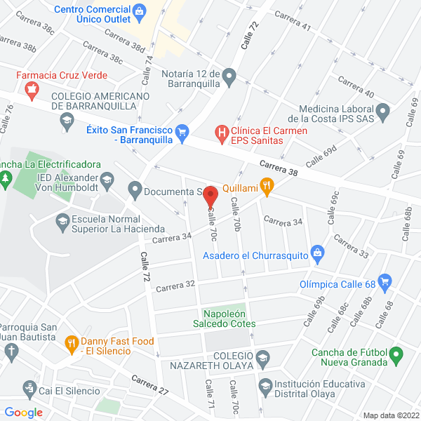 Map of Servicios Y Asesorías Del Atlántico S.A.S. Sigla Serviatlan