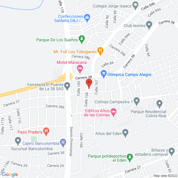 Map of Servintegrados De La Costa S.A.S.
