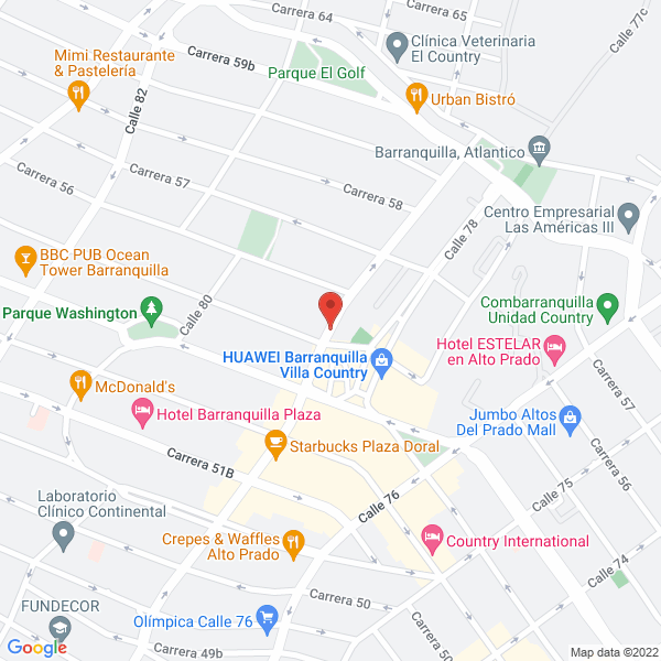 Map of Vera Gutiérrez De Piñerez & Cía. S. En C.