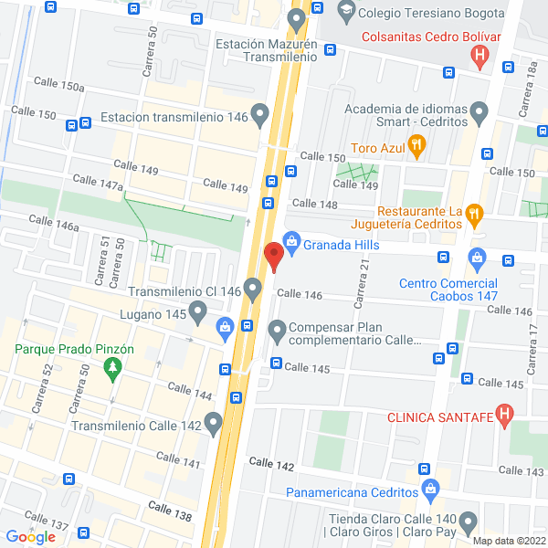 Mapa de Galería Morralla Colombiana