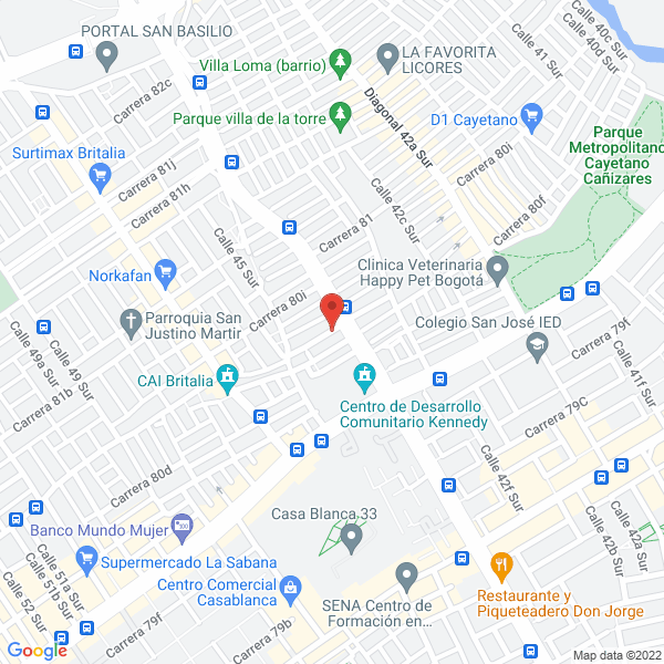 Mapa de Cocimuebles Filemón