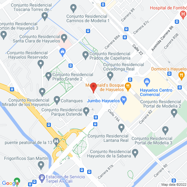 Mapa de Agencia De Aduanas Yofre Moreno & Cia Ltda Nivel 2